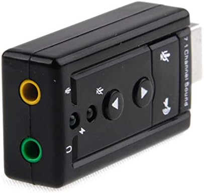 LUNCA Harici USB 2.0 7.1 Kanal 3D Sanal Ses Ses Kartı Adaptörü Kullanımı kolay