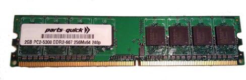 2 GB Bellek Gigabyte GA-X48-DS5 Anakart DDR2 PC2-5300 667 MHz DIMM ECC Olmayan RAM Yükseltme (PARÇALARI-hızlı Marka)