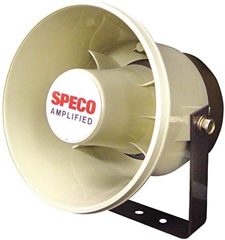 SPECO ASPC20 20W 6 Hava Koşullarına Dayanıklı Güçlendirilmiş PA Hoparlör Ayrıca Dijital Caydırıcılık için