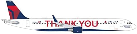Herpa 535519 Delta Hava Hatları Airbus A321 Teşekkürler-N391DN, Çok Renkli