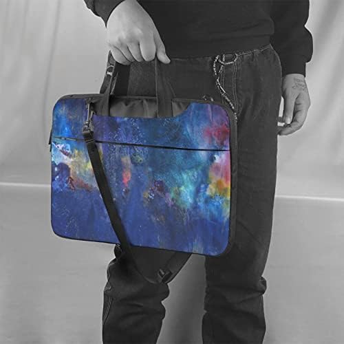Gizemli ışık laptop çantası 13 14 15.6 İnç omuz taşıma çantası Su Geçirmez Ve Dayanıklı Seyahat ış evrak çantası Unisex bilgisayar