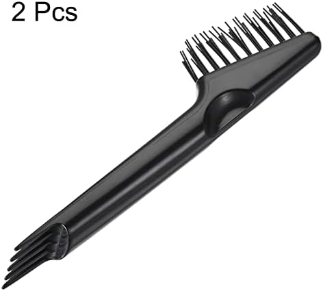 MECCANIXITY Saç Fırçası Temizleme Araçları Mini Tarak Sökücü Temizleme Kıl Fırça Ev Kullanımı için, siyah 2 Paketi