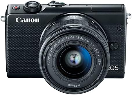 Canon EOS M100 15-45mm Lensli Aynasız Fotoğraf Makinesi-Wi-Fi, Bluetooth ve NFC Etkin (Siyah) (Yenilendi)