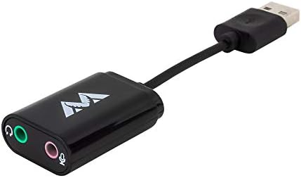 Antlion Audio Mikrofonlar ve Kulaklıklar için USB Stereo Ses Kartı Adaptörü PC'ler, PS4 ve USB'ye Hazır Aygıtlarla Uyumlu Tip-A