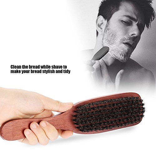 Erkek Sakal fırçası Kırmızı Ahşap Kıllar Bıyık Tıraş Temizleme Kuaför Salon Aletleri Aracı Sakal Şekillendirici Saç Tarak Bıyıkları