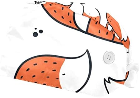 Sanat Kedi İle Gözlük Renkli Kareler Çalışma Kap Düğmeleri ve Ter Bandı ile Ayarlanabilir Kravat Geri Kabarık Şapkalar için