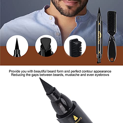 Sakal kalem dolgu, Sweatproof su geçirmez ergonomik taşınabilir sakal kalem kuaför ev seyahat için