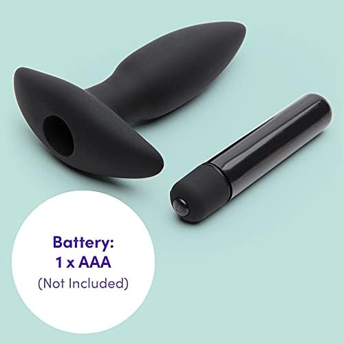 Siyah Silikonda Lovehoney Anal Plug Vibratör 3.5 inç-10 Fonksiyon