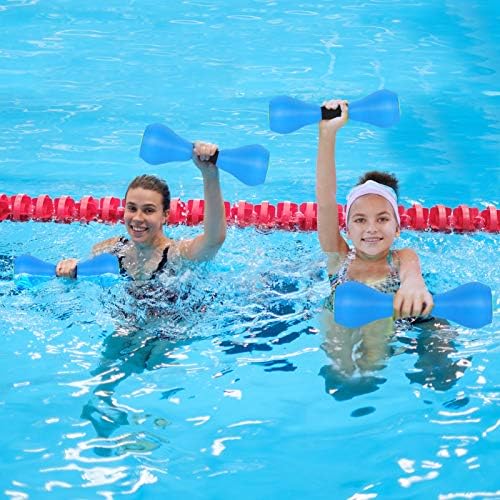 SDUSEIO 1 Çift Sucul Egzersiz Dumbells Su Aerobik Egzersiz Köpük Dambıl Havuzu Direnci Yüzme Eğitimi Su Fitness ekipmanları