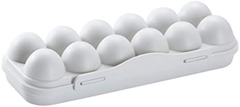 Yumurta Tepsisi Tutucu Yumurta saklama kutusu Buzdolabı Sebzelik saklama kabı Plastik Mühürlü Kutular mutfak düzenleyici (Beyaz)