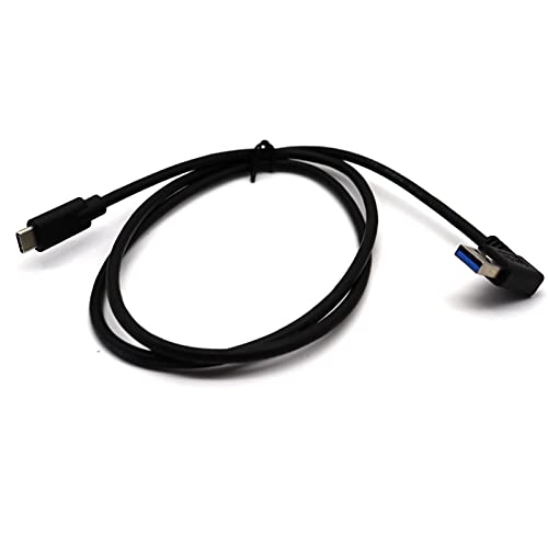 MOTONG USB 3.0 USB C Kablosu, USB 3.0 Erkek Dik Açı Tipi C Erkek Şarj Tarihi Senkronizasyon kablosu kablosu için Dizüstü/Tablet