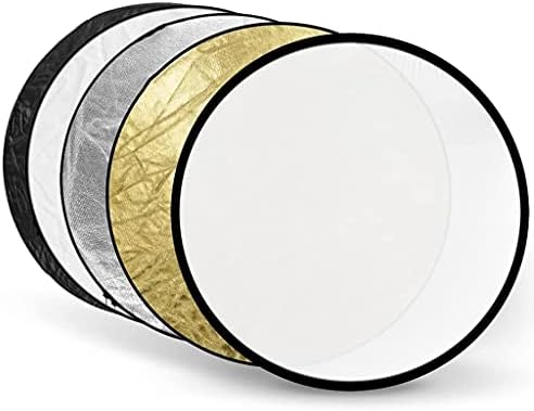 Kamera Aydınlatma reflektörü ışık reflektörü Çok Diskli Reflektör Fotoğraf Çantası ile 5-in-1 Yuvarlak Altın Gümüş Beyaz Siyah