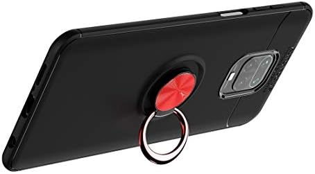 YOUWEN Cep Telefonu Kılıfı ıçin Büyük Xiaomi Redmi Not 9 Pro Darbeye TPU Koruyucu Kılıf ıle Görünmez Tutucu (Renk: Siyah +
