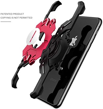 JİN Telefon Kapakları Kahraman Serisi Sağlam Zırh Metal Koruyucu iphone için kılıf Xs Max (Siyah Kırmızı) Cep Telefonu Kılıfları