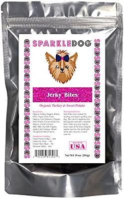SparkleDog Sarsıntılı Isırıkları Organik Hindi ve Tatlı Patates Tarifi Köpek Davranır 10 oz