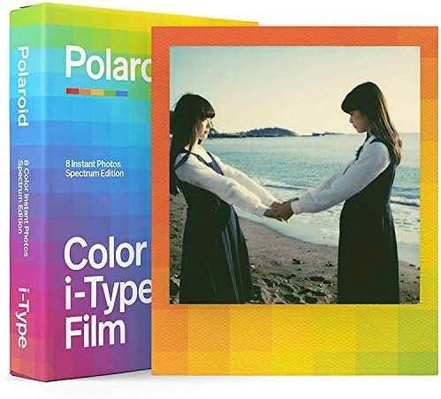 I-Tipi Anlık Kamera için İmkansız/Polaroid Renkli Film-Rainbow Spectrum Edition - Mikro Fiber Kumaşlı 2 Paket