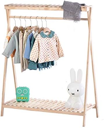 ZUQİEE kıyafet rafı Çocuk Ceket Giyim Mağazası Ekran Standı Basit Kat Askı kıyafet rafı Yatak Odası Çamaşır Odası için (Renk