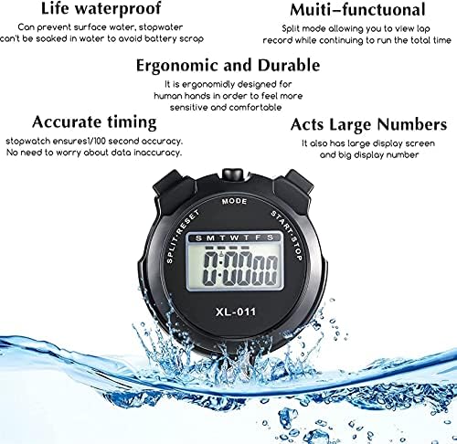 HZFWH Açık Elektronik Kronometre Zamanlayıcı Spor Koşu Atletizm Eğitim Yüzme Spor Öğrenci Rekabet Su Geçirmez Kronometre Run