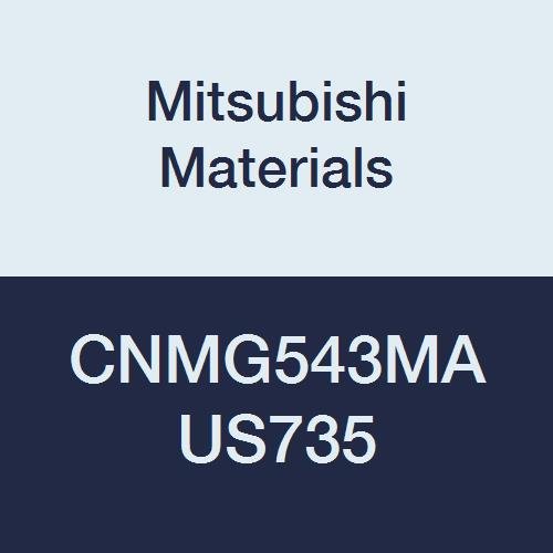 Mitsubishi Malzemeleri CNMG543MA US735 Karbür CN Tipi Negatif Tornalama Ucu Delikli, Dengesiz Kesim, Kaplamalı, Eşkenar Dörtgen