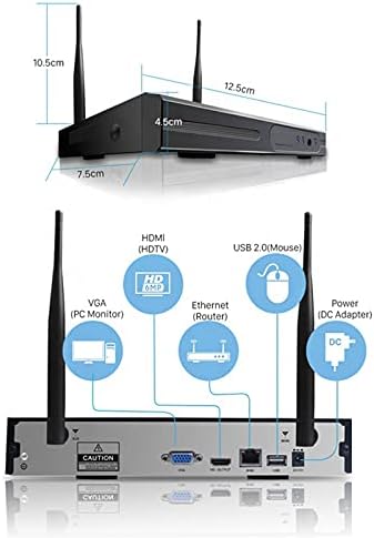 DBM - TOR 2MP Güvenlik Kamera Sistemi Açık 8 Kanal DVR Gözetim Kiti Gece Görüş Kamera, IP66 Hava Ev CCTV Kameralar, anlık E-posta