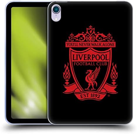 Kafa Kılıfı Tasarımları Resmi Lisanslı Liverpool Futbol Kulübü Siyah 1 Crest 2 Yumuşak Jel Kılıf Apple iPad Mini ile Uyumlu