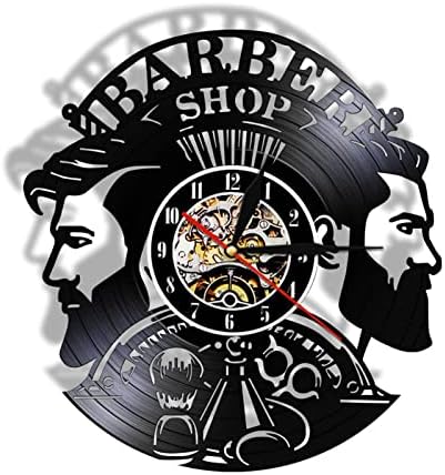 Berber Dükkanı erkek Saç Kesimi Duvar Saati Hediye Onun için Berber Kuaför Sakal Sakal Retro Kuvars Cep Saati Liyannan (Renk: