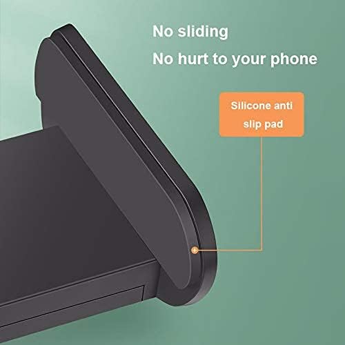 Masa için Telefon Tutucu, Açı Yüksekliği Ayarlanabilir 360 Rotasyon Cep Telefonu Standı (Siyah)