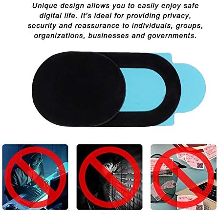 Zopsc Webcam Kapağı 0.8 mm Ultra İnce Plastik Lens Kapağı Koruma Kapağı Anti-Hacker Koruma Gizlilik Güvenlik Akıllı Telefonlar