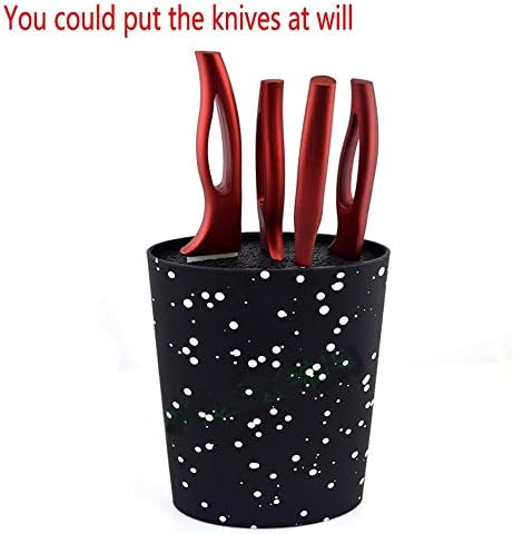 OIPYI bıçaklar için Standı Oval Bıçak Blok Tutucu ile Siyah Naylon Eklemek Mutfak Bıçak Aracı Tutucu Depolama Mutfak Bıçak