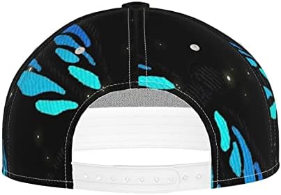 Unisex Mavi Yusufçuk Sanat 3D Baskılı Snapback Hip Hop Düz Dil Şapka Ayarlanabilir beyzbol Kapaklar için Açık Spor