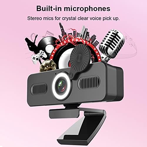 SXYLTNX Webcam Webcam Web Kamera Mikrofon ile Web Kamera Pc Bilgisayar Laptop için Video Mini Kamera ile Webcam Kapağı (Boyut: