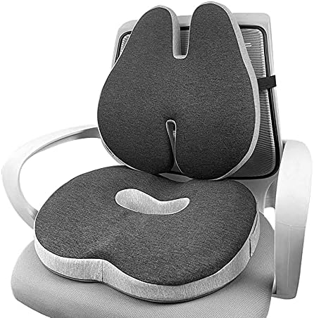 Bluesalt koltuk minderi ve bel Desteği için ofis koltuğu Araba Koltuğu Yüksekliği Ayarlanabilir Ergonomik Ağrı kesici için