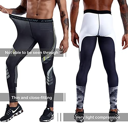 OEBLD Sıkıştırma Pantolon Erkekler UV Engelleme Koşu Tayt 1 veya 2 Paket Spor Yoga Atletik Egzersiz ıçin