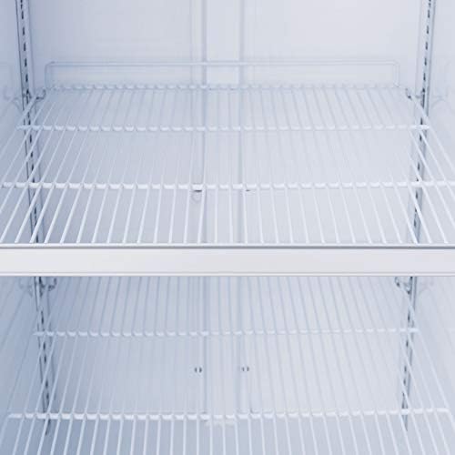 Elit Mutfak Malzemeleri 14.7 cu. ft. Siyah Cam Kapılı Ticari Ekran Soğutucu Buzdolabı