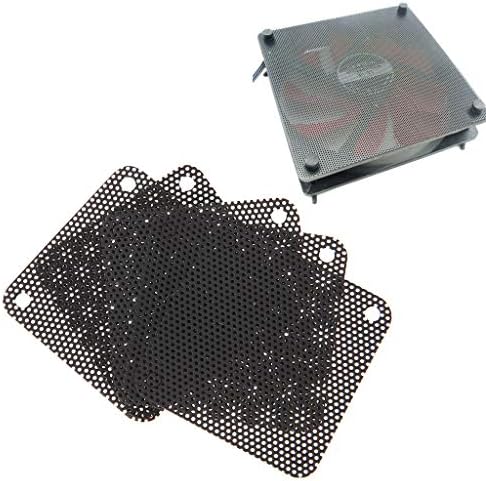 Tebatu PVC Fan Toz Filtresi PC Toz Geçirmez Kılıf Kesilebilir Bilgisayar Mesh Kapak 40mm Mesh Siyah