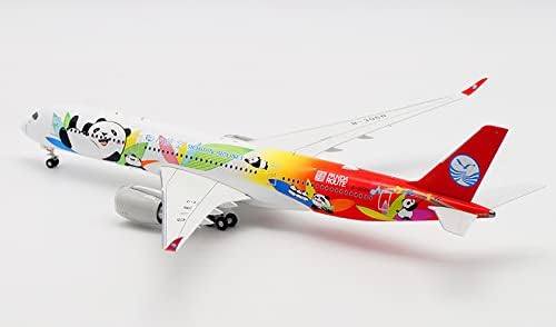 Uçuş Sichuan Havayolları Panda Rota Airbus A350-900 B-306N 1:200 DİECAST Uçak Önceden inşa edilmiş Model