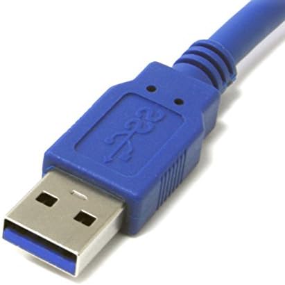 StarTech.com 1 ft SuperSpeed USB 3.0 Kablosu A-Mikro B - 30cm USB 3-Mikro B Kablosu (USB3SAUB1), Mavi