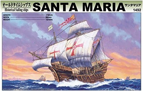 Aoshima Santa Maria 1492 Tarihi Yelkenli Gemi Model Seti