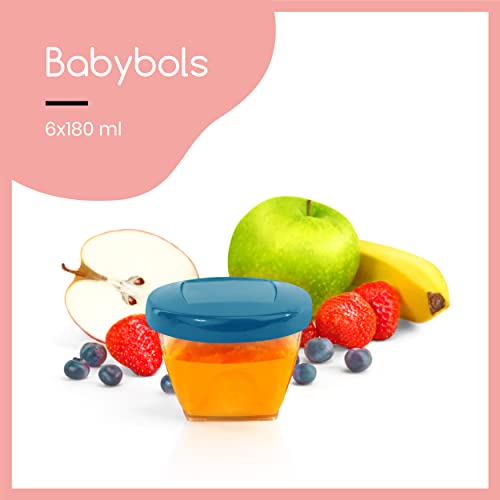 Babymoov Sızdırmaz Saklama Kaseleri / Kapaklı BPA İçermeyen Kaplar, Bebekler için Bebek Maması veya Atıştırmalıkları Saklamak