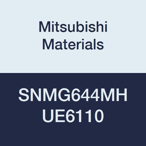 Mitsubishi Materials SNMG644MH UE6110 Delikli Karbür SN Tipi Negatif Tornalama Ucu, Genel Kesim, CVD Kaplamalı, Kare, 0,75