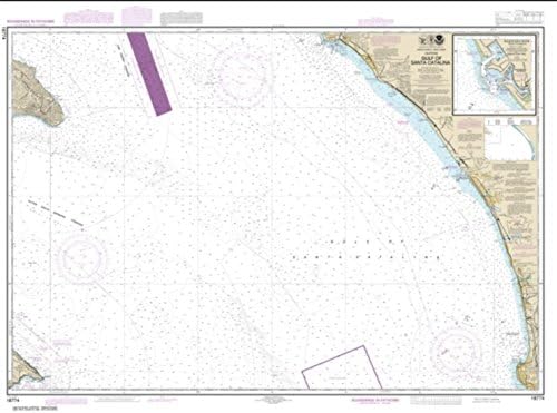 NOAA Şeması 18774-Santa Catalina Körfezi; Delmar Tekne Havzası-East View Geospatial tarafından Camp Pendleton