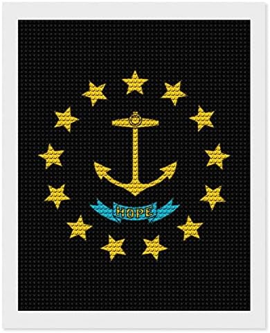 Rodos Adası Devlet Bayrağı Özel Elmas Boyama Kitleri Boya sanat resmi by Numbers Ev Duvar Dekorasyonu ıçin 16x 20