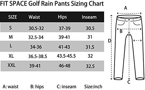 fit uzay Golf Climastorm Kalıcı Yağmur Pantolon Su Geçirmez 20 K Hafif Performans Sportif Pantolon