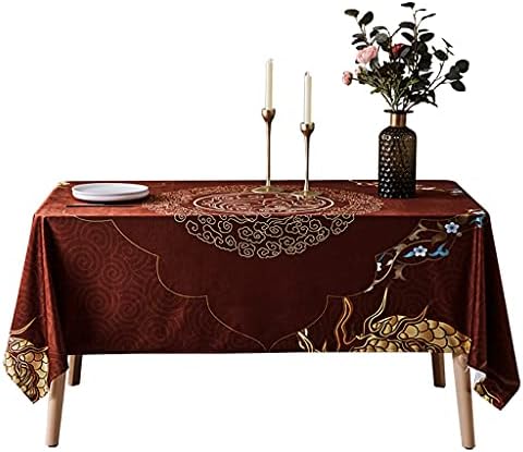 CDQYA Dikdörtgen Masa Örtüsü için Çin Klasik Masa Örtüsü Festivali Tatil Retro Çin çay masası örtü bezi (Renk: Bir, Boyutu: