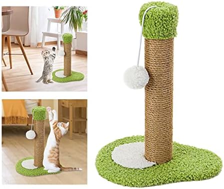 Homyl 30 cm Boyunda Kedi tırmalama sütunu Sisal Halat Sarılmış Kutup Scratcher Sarkan Top Direkleri Yavru Aktivite Ağacı Interaktif