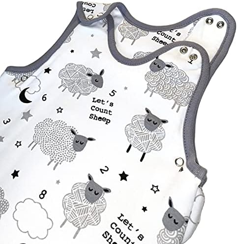 Rey & Shay Uyku Tulumları - %100 Pamuklu Süper Yumuşak Bebek Giyilebilir Uyku Tulumu, 6-18 Ay, 1.5 TOG.