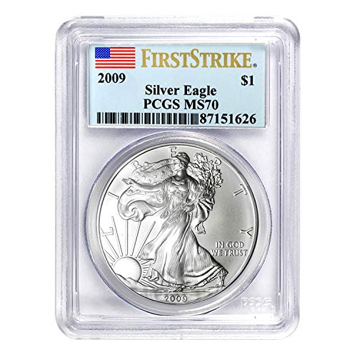 2009 Amerikan Gümüş Kartal İlk Grev $1 MS-70 PCGS