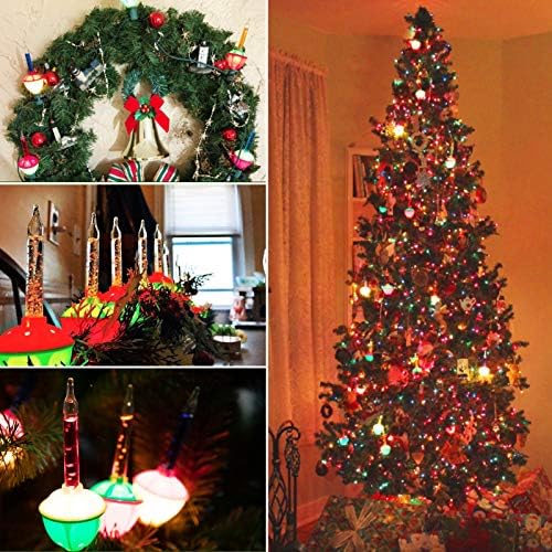 7 Paket Yedek Kabarcık ışıkları ampuller, çok Renkli kabarcık sıvı ışıkları ampuller, Noel Noel ağacı Süslemeleri için Vintage