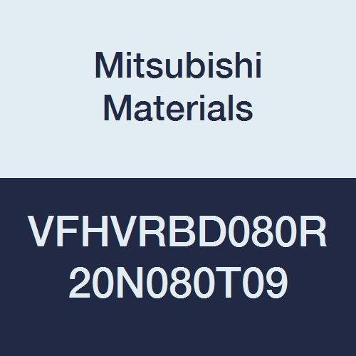 Mitsubishi Materials VFHVRBD080R20N080T09 VFHVRB Karbür Köşe Yarıçapı Frezesi, Kısa, 4 Düzensiz Helezon Flüt, 2 mm Köşe Yarıçapı,