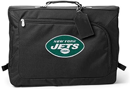 Denco New York Jets Kimlik Etiketi Pencereli Hafif 18 inç Giysi Çantası-Hafta Sonu Kaçamakları, Düğünler, Seyahat ve iş Gezileri